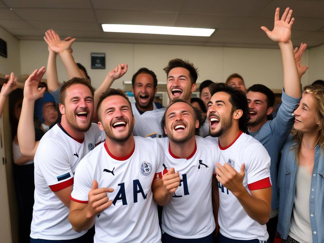 包含欧预赛赛场上球员互相支持，全力冲刺的词条