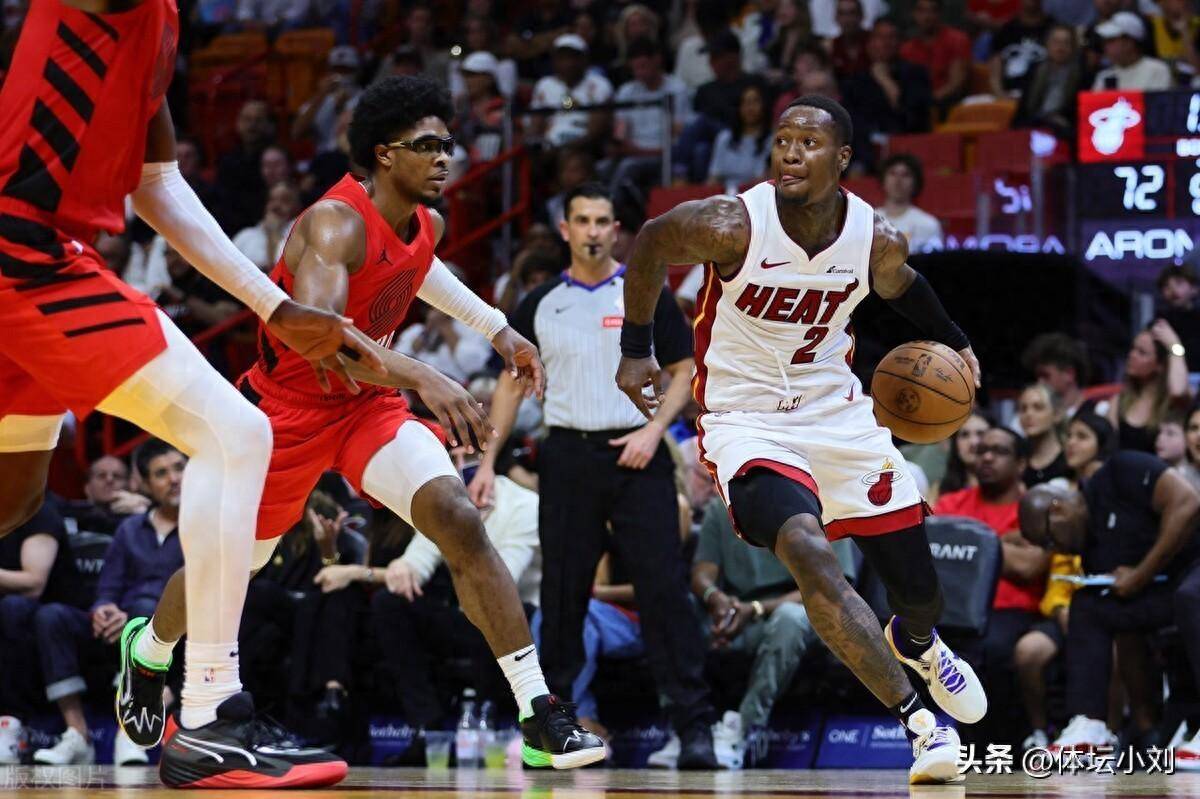 包含热火120比98胜开拓者，全队火力爆发的词条